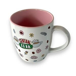 FRIENDS Mug Central Perk Coffee Cup 18‎ oz. White Pink Tea Hot Drinks TV Ceramic